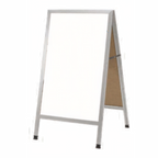 Thumbnail image #1 for AARCO Products AA-5 24"W x 42"H Aluminum A-Frame Sidewalk Markerboard