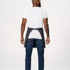 Thumbnail image #2 for Chef Works AHN09-CHR-0 Half Bistro Apron, 20"L x 30"W, Unisex, Charcoal, 65% Polyester/35% Cotton