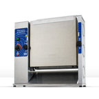 Thumbnail image #1 for Prince Castle Slim-Line 297-T9 Vertical Contact Conveyor Toaster, 2,400 Buns/Hour, Adjustable Two-Level Platen, 9-Second Toasting