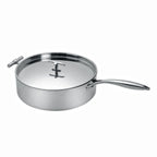 Thumbnail image #1 for Eastern Tabletop Cook Buffet 5954B 4 qt Round Stainless Steel Electric Induction Chafing Dish with Lift-Off Cover