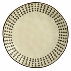 Thumbnail image #1 for Libbey Dulcet DULCET-2C Salad Plate, 8-5/8" Round, Stoneware, Cream with Dots