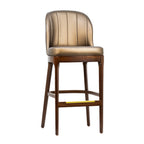 Thumbnail image #1 for G & A Commercial Seating Cava 9686-CU Commercial Bar Stool, Vinyl-Upholstered Seat & Back, European Beechwood Frame