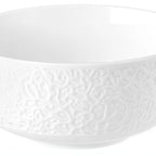 Thumbnail image #1 for Mikasa Hospitality (Lifetime Brands, Inc.) 001-770486 White Porcelain Relief Asian Soup Bowl, 5.94", 27.7 oz Case of 4