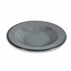 Thumbnail image #1 for G.E.T. Vintage California-Mojave - EGS DB878M-G Gray Melamine Pasta/Soup Bowl, 12 oz, 9 in, Crackled Case of 6