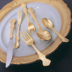 Thumbnail image #2 for Ten Strawberry Street Crown Royal CRWNGLD-DF Gold-Plated Stainless Steel Dinner Fork, 7-3/4", Dishwasher Safe Pack of 48