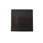 Thumbnail image #1 for Kadra Kitchenware Vikko Thunder VT-0795 Square China Plate, 12", White Rim, Black Grain Texture Case of 12