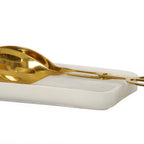 Thumbnail image #1 for Cal-Mil 23861-126 Resin Spoon Holder, White Cloud, 4.25"W x 8.25"D x 1"H