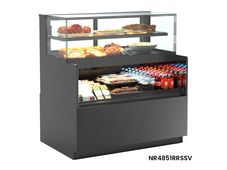 Product image #5 for Reveal Combination Convertible Service Above Refrigerated Self-Service Case, 47-3/4 Inch, Freestanding, Self-Contained