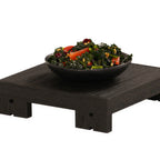 Thumbnail image #1 for Cal-Mil Brooklyn 23794-3-13 Square Textured Wood Buffet Riser, 12"W x 12"D x 3"H