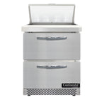 Thumbnail image #1 for Continental Refrigerator Designer Line D27N8-FB-D 27" Sandwich Prep Table, Front-Breathing, 2 Drawers, 8-Pan