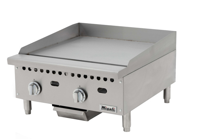 Product image #5 for Migali Competitor Series 24-Inch Countertop Natural Gas Griddle with Thermostatic Controls