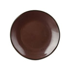 Thumbnail image #1 for Tuxton China Artisan GAR-003 7-1/4-Inch Round Ceramic Plate, Red Rock Case of 2 Dozen