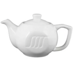 Thumbnail image #1 for Vertex China Sausalito SAU-TP2 China Teapot, 30 oz, with Lid and Handle, White 1 Dozen
