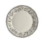 Thumbnail image #1 for Steelite International HL Ivory HL54163872 Round China Plate, 6-1/4", Carolyn Hannah Charcoal, Scalloped Edge Case of 3 Dozen