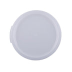 Thumbnail image #1 for CAC China FS2R-1282CV-T Round Polypropylene Food Storage Container Cover, Translucent, for 12, 18 & 22 qt. Case of 6