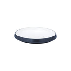 Thumbnail image #1 for Global Tableware Collective Dalebrook, Trafalgar DBTW4724GRP Shallow Oval Melamine Dish, White & Grape, 9-5/8" x 8-7/8" x 1-3/8"