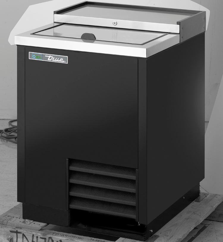 Product image #5 for True 24-Inch Flat Top Bottle Cooler with Stainless Steel Top and Black Exterior