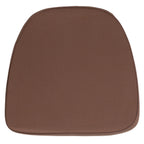 Thumbnail image #1 for Flash Furniture BH-BRN-GG Chiavari Chair Cushion, Brown Polyester, 16"W x 15-1/2"D x 1-3/4"H