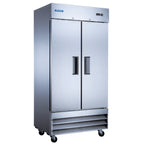 Thumbnail image #1 for Norpole, Inc. NE35R Two-Section Reach-In Refrigerator, 27.6 cu. ft., Solid Hinged Doors, Bottom-Mounted Refrigeration