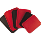 Thumbnail image #1 for Alegacy Foodservice Products 1014B Rectangular Non-Slip Serving Tray, Polypropylene, Brown, 14" x 10" Case of 2 Dozen