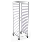 Thumbnail image #1 for Lockwood Manufacturing RR69-20 Full-Height Aluminum Pan Rack, Open Sides, End Loading, 20-Pan Capacity, Adjustable Slides for 18 x 26 in Pans