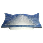 Thumbnail image #1 for Eastern Tabletop Kalydo 1652B Square Aqua Tempered Glass Bowl, 1.16 qt., 12-1/2 in.