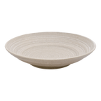 Thumbnail image #1 for Korin Inc Sougetsu PLL-MJ118-340 Round China Plate, 11-1/4-inch, Coupe Rim, Gray Brushstroke Swirl