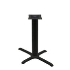 Thumbnail image #1 for Oak Street B2230-4-STD Dining Height Steel Table Base, 22" x 30" Spread, 4" Column, Black Finish