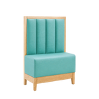 Thumbnail image #1 for ATSMFG ATS AT&S-ASD-J42-6CH GR5/COM Single Upholstered Restaurant Booth, 30" Long x 42" High, 6-Channel Back