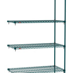 Thumbnail image #1 for Metro Super Erecta SA-2442K3-74-A4 Super Adjustable Super Erecta Wire Add-On Wire Shelving Unit, 42"W x 24"D x 74"H, 800 lb. capacity per shelf, 2000