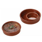 Thumbnail image #1 for Matfer Bourgeat 052280 Round Ceramic Crème Brûlée Dish, 5-1/2" Diameter x 1-1/4"H