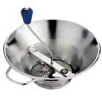 Thumbnail image #1 for Matfer Bourgeat X3 Manual Stainless Steel Food Mill, 12-1/4" Diameter, Crank Handle, 3 Interchangeable Grids
