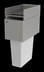 Thumbnail image #5 for Top Shelf TS Series 12 Inch Wide Stainless Steel Underbar Trash Receptacle Top Cover