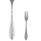 Thumbnail image #1 for Steelite International Varick, Crystal 5714SX023 Dessert Fork, 7-1/8", 18/0 Stainless Steel, Heavy Weight, Honeycomb Hammered Finish Pack of 1 Dozen