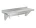 Thumbnail image #4 for KoolMore 36-Inch x 12-Inch Wall-Mounted Stainless Steel Wall Shelf with Pot Rack and 3 Hooks