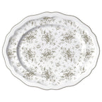 Thumbnail image #1 for Steelite International Folio, Porcelain 62541FP817 Porcelain Oval Platter, 13 x 10.5 x 1 in, Liliana Slate 1 Dozen