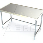Thumbnail image #1 for AERO Manufacturing Aerospec 1TGX-4296 Stainless Steel Work Table with Galvanized Legs, 96"W x 42"D x 35"H