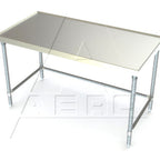 Thumbnail image #1 for AERO Manufacturing Aerospec 1TGX-2472 72"W x 24"D Stainless Steel Work Table, 14-Gauge 304 Top, Galvanized Open Base