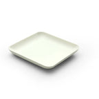 Thumbnail image #1 for JB Prince SIER RB505 M Square Bagasse Disposable Plate, White, 4.7" Case of 480