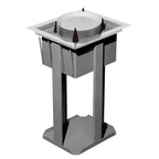 Thumbnail image #1 for Caddy CM-D-1013 Unheated Drop-In Oval Platter Dispenser with Self-Leveling Adjustable Cylinder, Stainless Steel