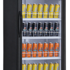 Thumbnail image #1 for Dukers Appliance Co., USA Ltd. DSM-12R One-Section Glass Door Refrigerated Merchandiser, Bottom-Mount Self-Contained, Black