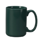 Thumbnail image #1 for International Tableware Cancun 81015-67 13 oz Ceramic Coffee Mug with Handle, Green Case of 3 Dozen
