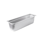 Thumbnail image #1 for CAC China STPHL-25-6 Stainless Steel Steam Pan, 1/2-Size Long, 6-Inch Deep, 25 Gauge Case of 12