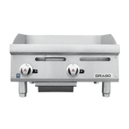 Thumbnail image #2 for Drago DRGM24X 24-Inch Commercial Gas Griddle, 1/2-Inch Stainless Steel Plate, Stainless Steel Front and Sides