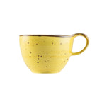 Thumbnail image #2 for CAC China Tucson TUS-1-SFL Porcelain Coffee Cup, 8-1/2 oz, With Handle, Sunflower Reactive Glaze Case of 3 Dozen