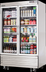Thumbnail image #5 for Everest Refrigeration EBGNR2 Two-Section Bottom Mount Upright Reach-In Glass Door Refrigerator, 33 Cu. Ft., Stainless Steel