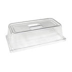 Thumbnail image #1 for Steelite International Creations 6470ML12 GN 1/3 Clear Dome Melamine Food Pan Cover, 13 x 7 x 3.5 in