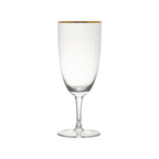 Thumbnail image #1 for Ten Strawberry Street Kate MRKLG-GBLT 16 oz Glass Water Goblet with Gold Band Case of 24