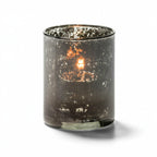 Thumbnail image #1 for Hollowick/Steelite 5176ABK Glass Cylinder Tealight Lamp, Antique Black, 2-1/2"H x 2" Diameter