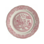 Thumbnail image #1 for Steelite International HL Ivory HL54863893 Round China Plate, 10-5/8 in, Carolyn Willow Rose, Scalloped Edge 1 Dozen